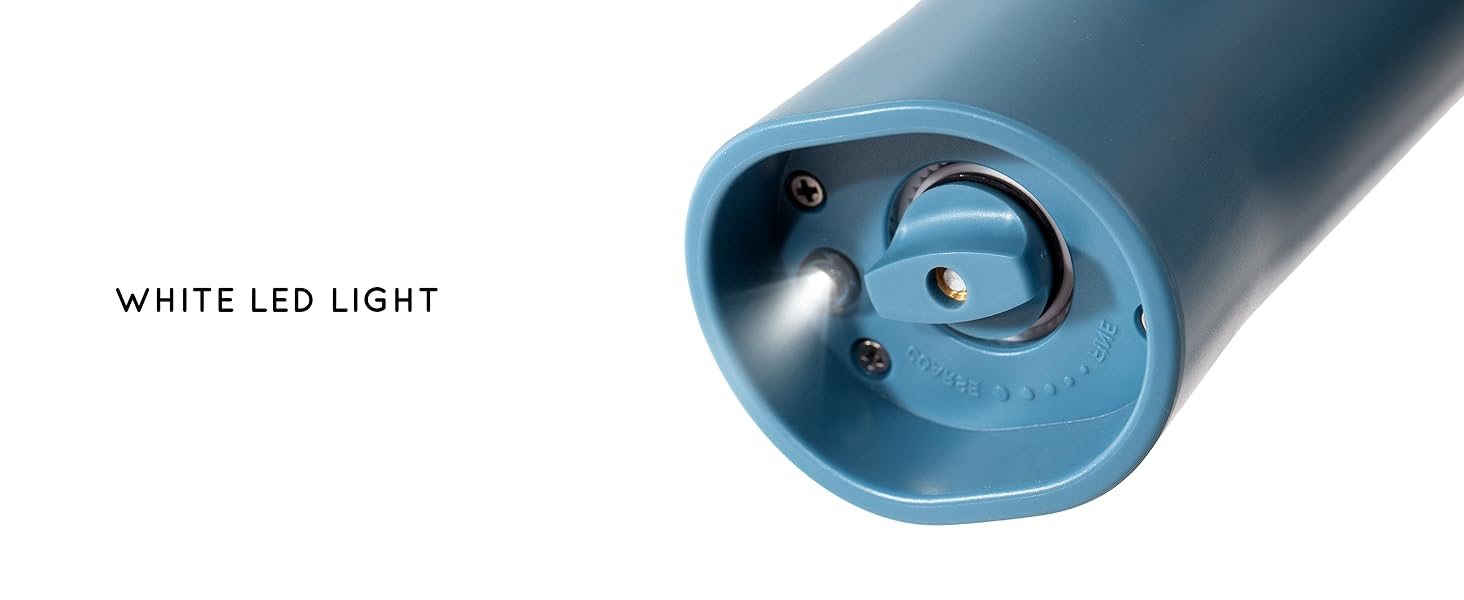 Електричні набори для солі та перцю Flendy, 2 шт. з USB-C зарядкою, для сухих спецій (блакитний)