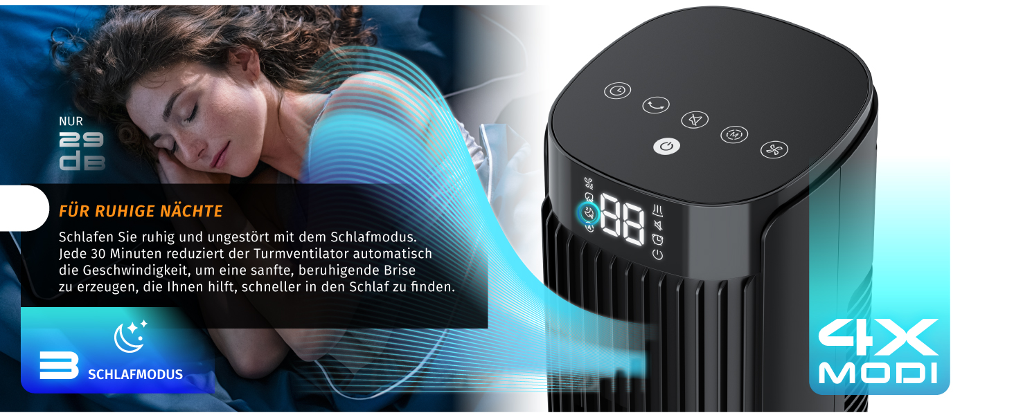 Вентилятор підлоговий Brandson ECO Design DC мотор, 12 швидкостей, з пультом, тихий, коливання