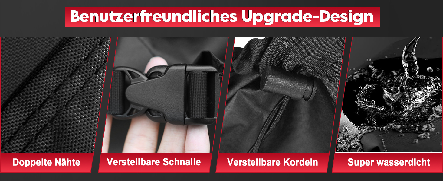 Чохол для садово-патіо меблів Zettum 121x66x45 см, водонепроникний, 600D Oxford PU, захисна накидка для саду та тераси