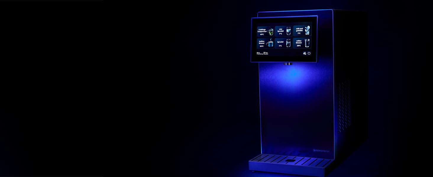Система зворотного осмосу OsmoFresh Fusion Pro з мінералізацією та UV-C фільтрацією | Зволожувач для води | Гаряча та холодна вода | Без встановлення