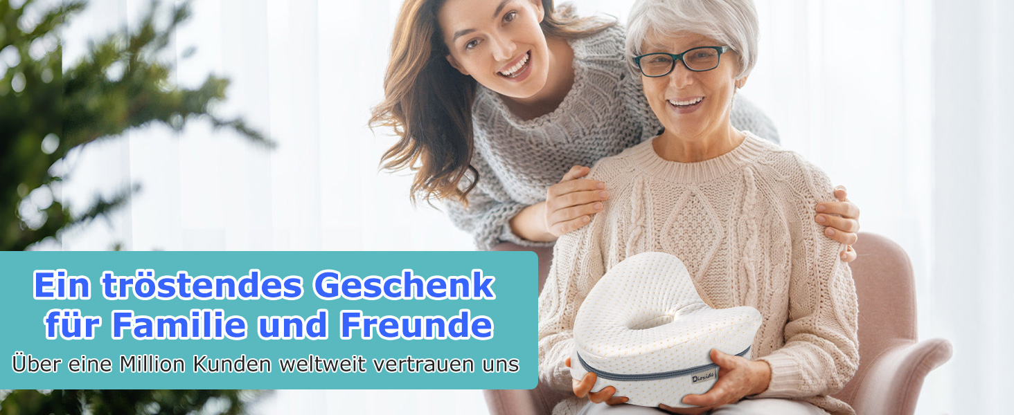 Подушка для ніг та стегон Dioxide для тих, хто спить на боці, з memory foam. Підтримка ніг, колін, стегон, спини та для вагітних. Білий колір.