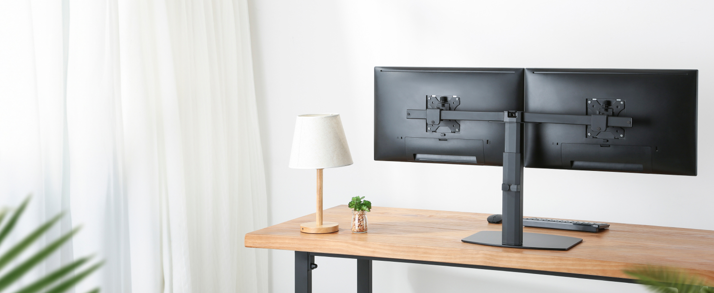 Підставка для монітора RICOO 2 монітори, Dual Monitor-Arm, TS3811, TS4111, для моніторів 17-27 дюймів