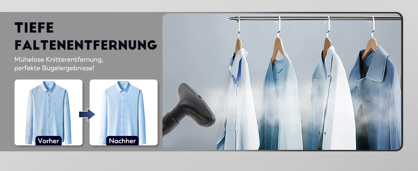 Вертикальний парогенератор CGOLDENWALL 2000W з ємністю 3.2L, швидкий нагрів за 45с, 2 режими прасування для всіх тканин, з аксесуарами та регулюванням висоти