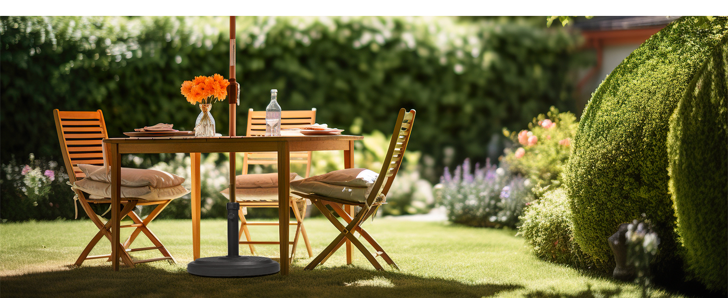 Підставка для парасольки Paramondo, кругла, срібна, з полімерного бетону, для масту діаметром до 50 мм, з адаптерними гільзами