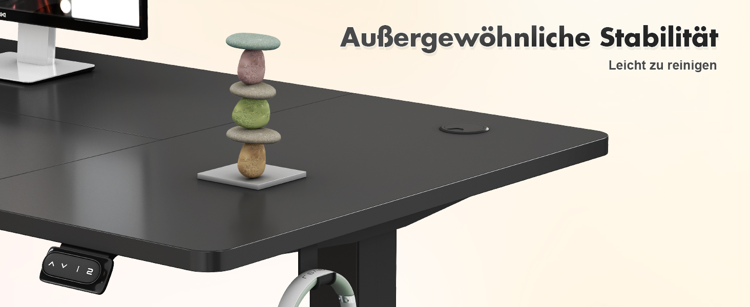 Регульований стіл Devoko, електричний, 120x60 см, чорний: стіл для стоячи та сидячи, з пам'яттю