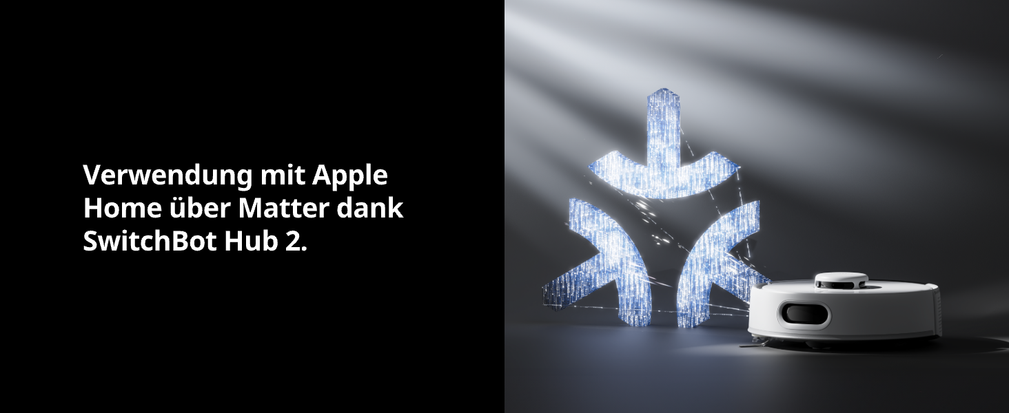 SwitchBot K10+ Pro Робот-пилосос з док-станцією для самостійного очищення, LiDAR-навігація, тиха робота 45dB, сумісний з Alexa