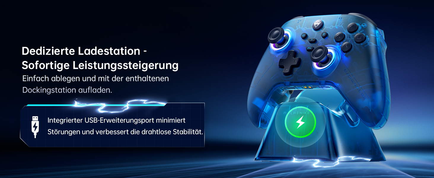 Геймпад Machenike G3V2 для PC, Switch, iOS, Android: бездротовий контролер з RGB-підсвічуванням та програмованими кнопками