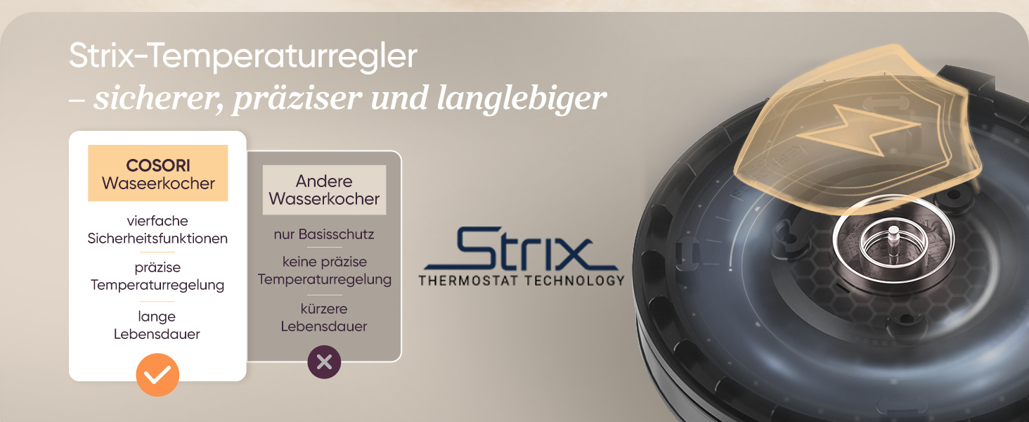 Електричний чайник COSORI з лебединим носиком, 0.8 л, регулювання температури, 80°C - 100°C, функція підтримки тепла до 60 хв, чорний (з нержавіючої сталі)