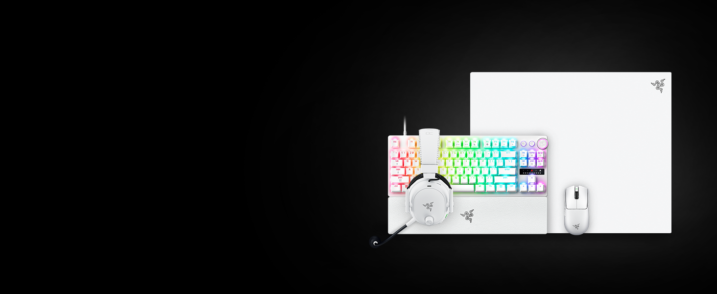 Скляний ігровий килимок для миші Razer Atlas Pro Premium (загартоване скло, мікротравлена поверхня, білий, 450 x 400 x 5 мм)