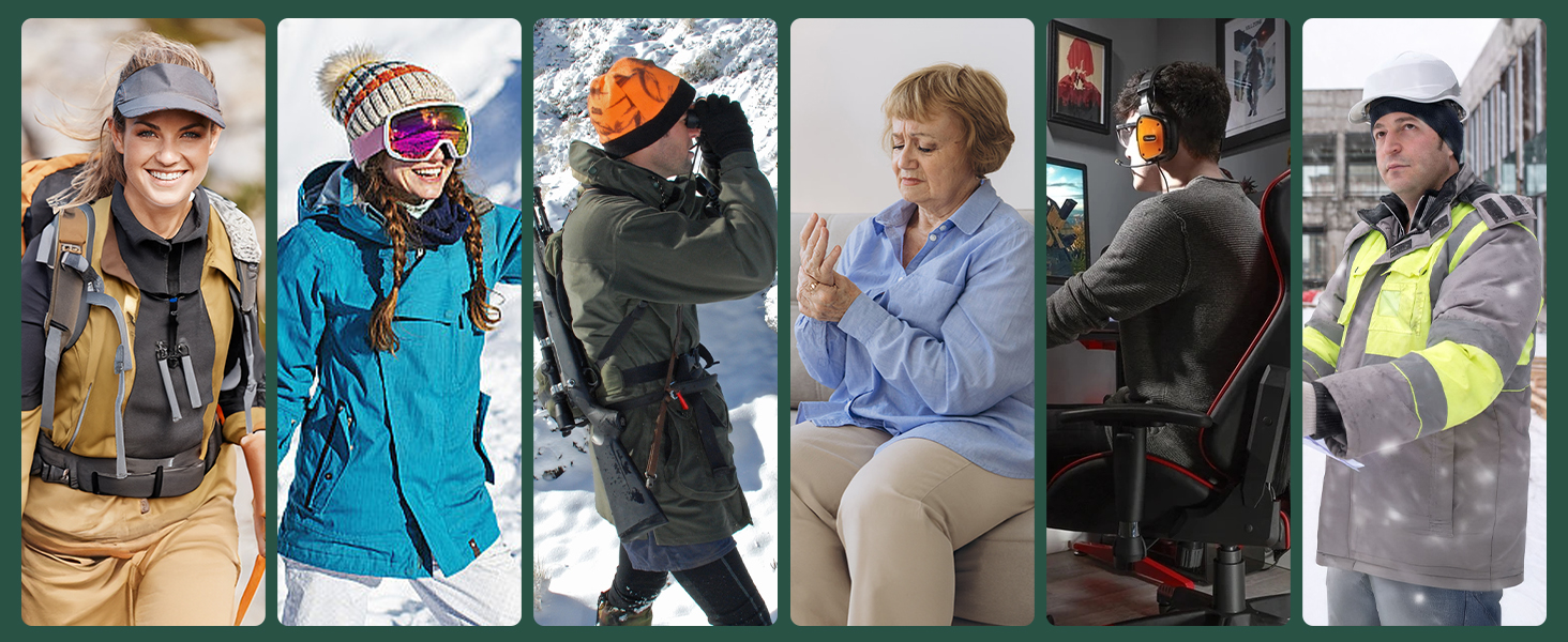 Електричні грілки для рук 10000mAh, 2 шт. [Коробка подарунків на Різдво] Повторно використовувані грілки для рук USB, зимовий подарунок, для хворих на синдром Рейно, для активного відпочинку, ігор, Powerbank, блакитні