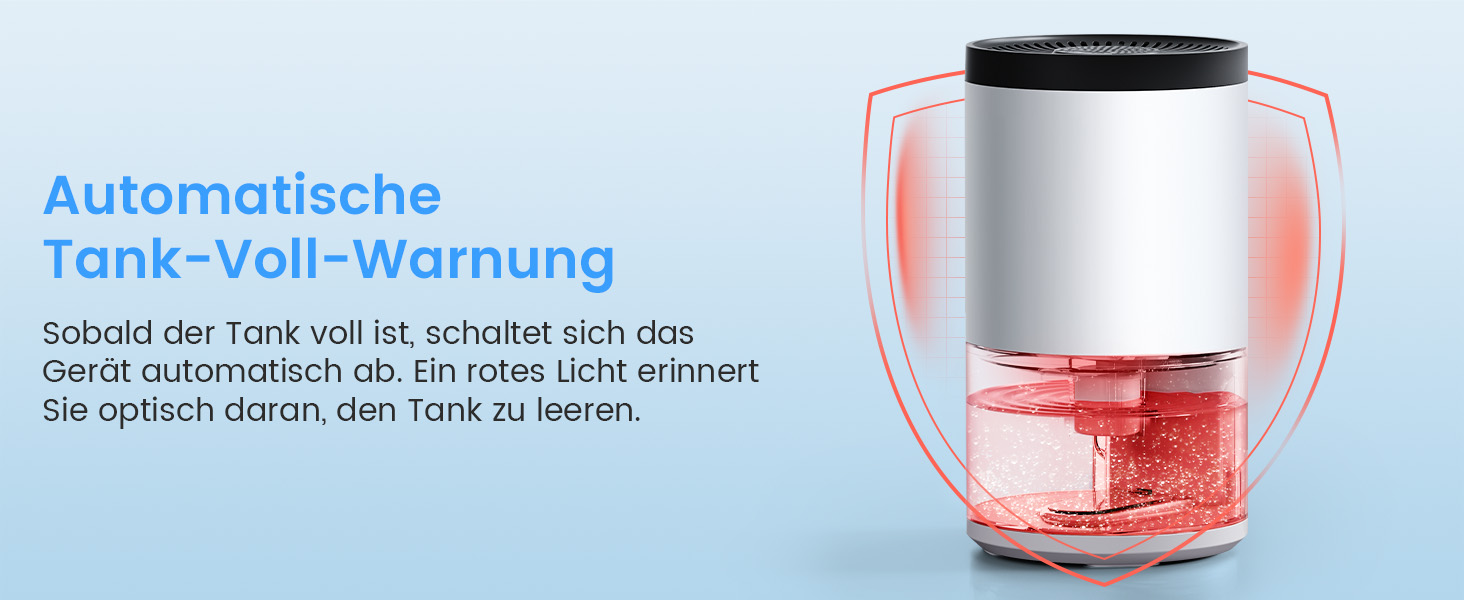 Електричний осушувач повітря без контейнера, 1000 мл, компактний, тихий, з автовимкненням, портативний, для офісу, спальні, ванної кімнати, білий