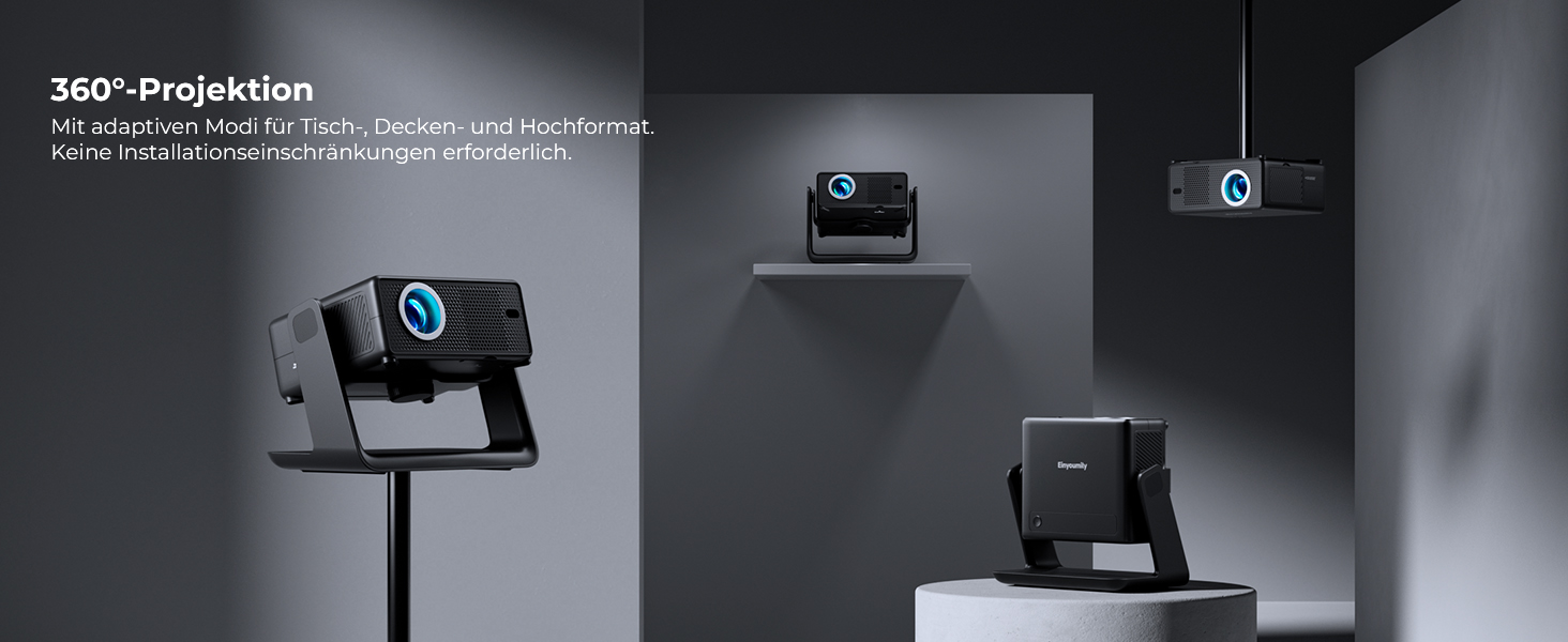 Проектор Beamer 4K з Wi-Fi 6 та Bluetooth, 28000 Люмен, електричний фокус, підтримка Netflix, 10000+ Apps, для дому та на вулицю