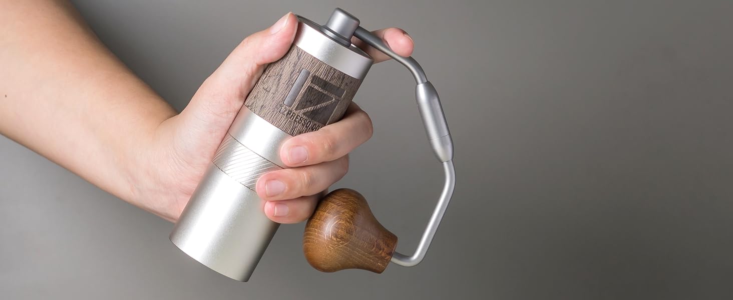 Кавомолка ручна 1Zpresso Q Heptagonal, компактна, для подорожей, з нержавіючою сталлю