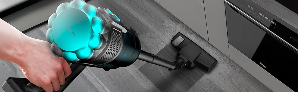 Пилсос Conga 560 від Cecotec: потужний, з радіусом дії 6 метрів, сірий, PopStar