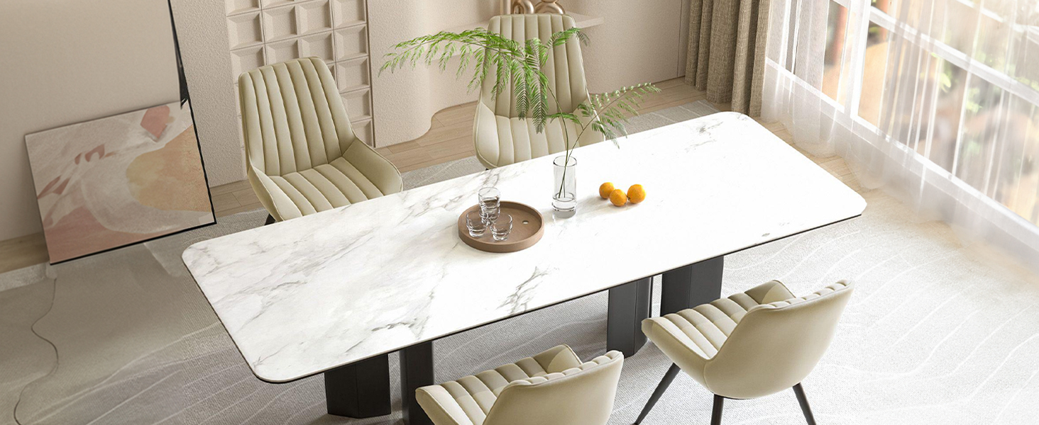 Набір обідніх стільців 2 шт. | М'які стільці з подушкою сидіння 10 см • Чорний стілець для обідньої зони • Стільці для кухні з підлокітниками • Сучасні крісла • Металеві ніжки • FU01043BL-2, Чорний