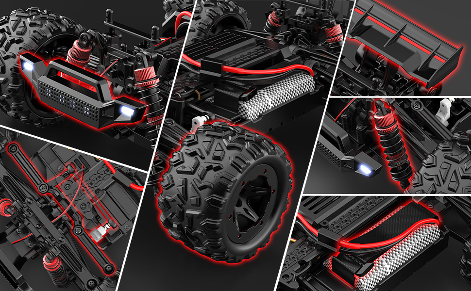 Радіокерований позашляховик 1:18 40 км/год 2.4GHz 4WD для дітей та дорослих. RC дрифт-трак, баггі для перегонів на вулиці та бездоріжжі.