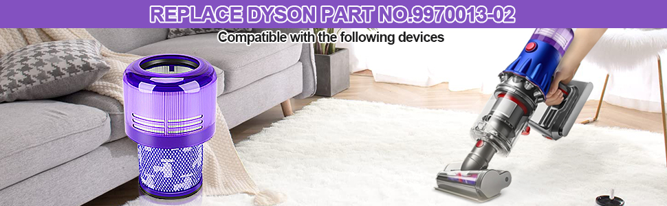 Фільтр для фільтра Dyson Dyson, фільтр Dyson для пилососів фільтра Dyson Slim, абсолют Dyson Slim, змінний фільтр Dyson Dyson Absolute, заміна 971517-01 (V11), 4 шт.