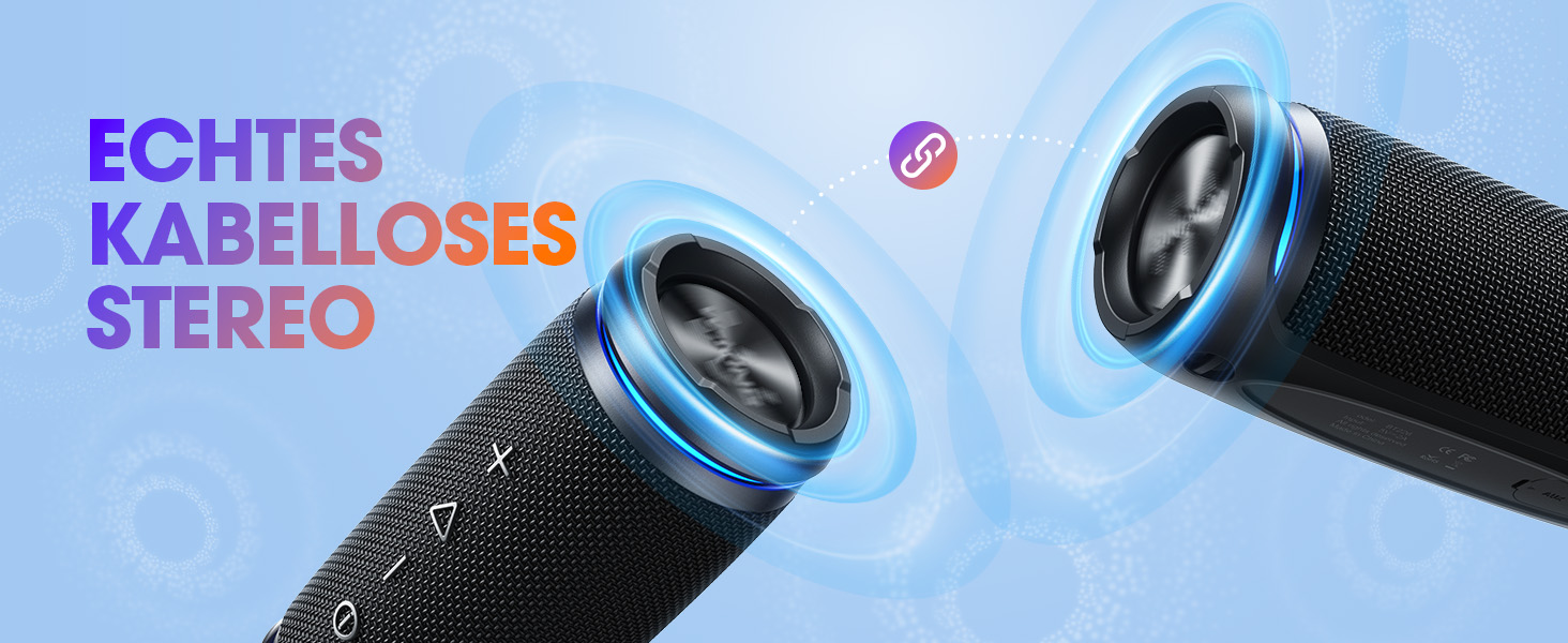W-KING Портативна Bluetooth Колонка 36W з 360° Звуком, IPX6 Водовідштовхування, AUX, 30 годин роботи, для дому, відпочинку, подорожей та гольфу