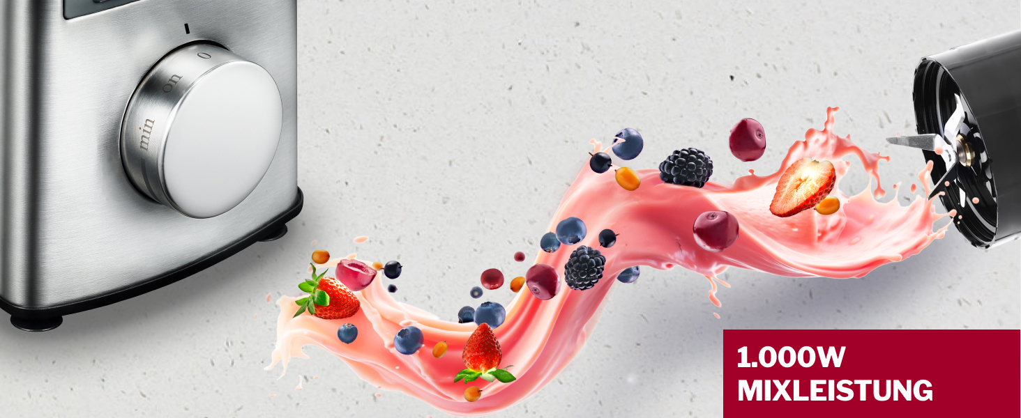 Бездротовий занурювальний блендер Turmix CX 422 з набором аксесуарів: чаша, подрібнювач, віночок, підставка – 1800W, Li-Ion, для універсальної кухні