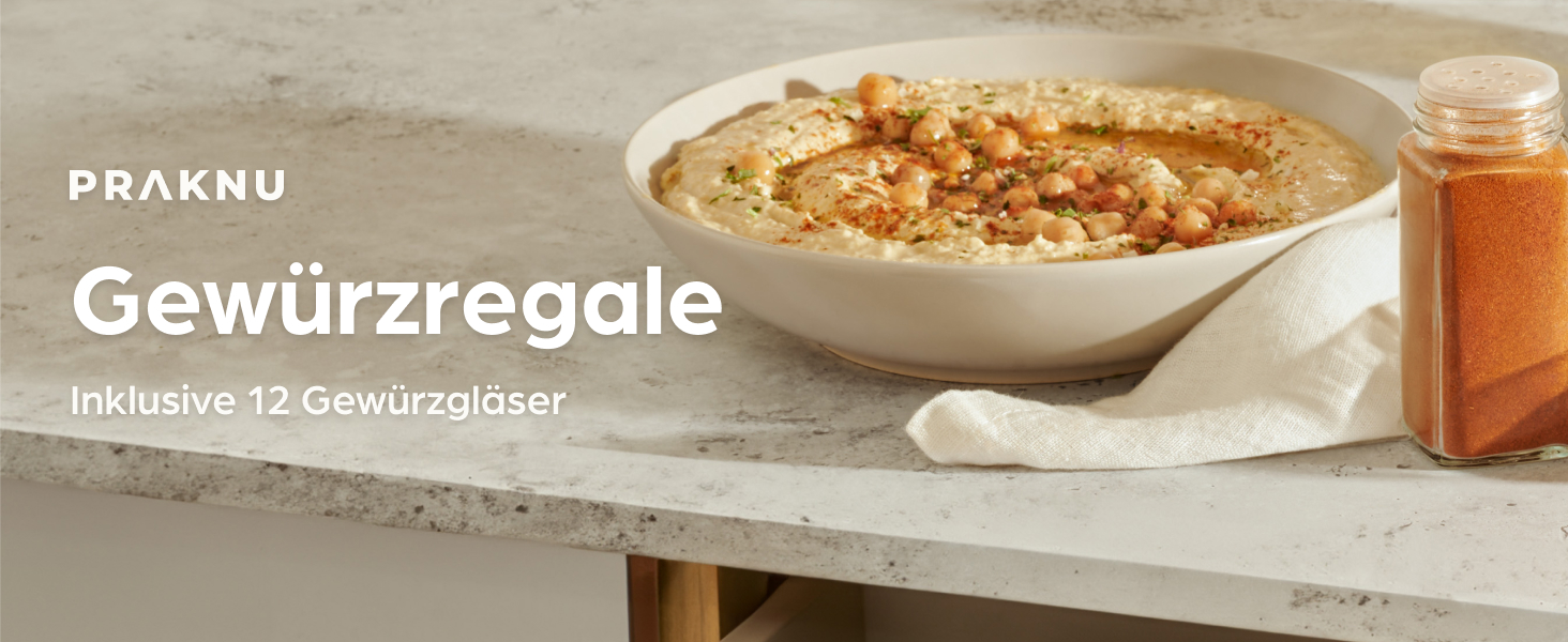 Набір контейнерів для спецій Praknu з бамбуковими кришками (24 шт.) - Організатор спецій з дозатором, 120 мл, з етикетками, щіткою та дерев'яною ложкою (12 шт. з полицею)