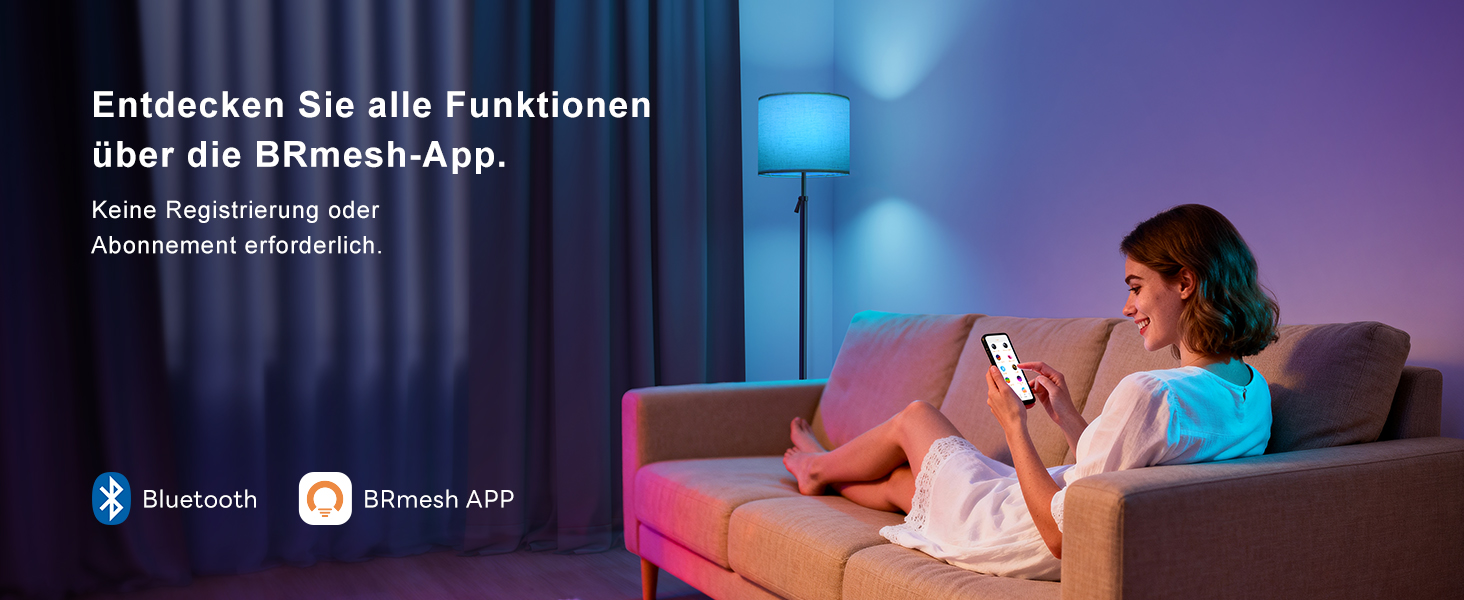 Світлодіодна торшер DUSKTEC RGB для вітальні, смарт-лампа з димером, керування через APP, тепле та холодне біле світло, 10W, 1200LM, регульована висота