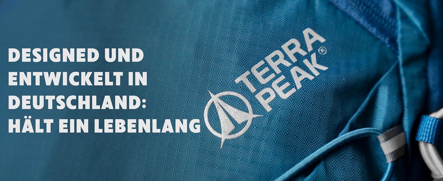 Похідний рюкзак Terra Peak 40L Flex 40 преміум великий, з вентиляцією для спини, гідратаційної системою і чохлом від дощу-похідний рюкзак з поліестеру з дихаючої 3D повітряної сіткою-Рюкзак для активного відпочинку на відкритому повітрі з поясним ременем (40 літрів, синій)