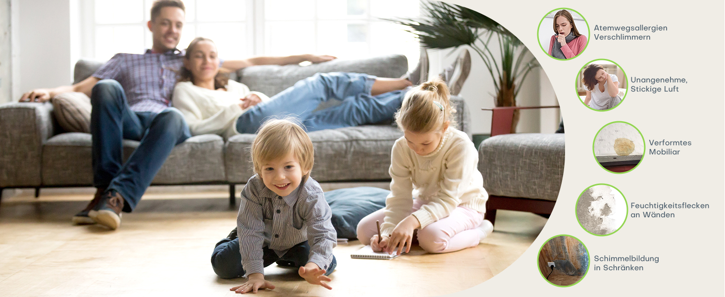 Електричний осушувач повітря 16л/день з автоматичним режимом, таймером та індикатором вологості