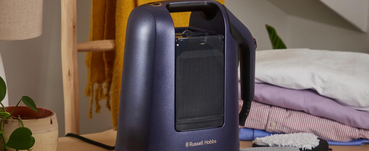 Праска Russell Hobbs Steam Genie 2-в-1: праска + запарювач (1700W, 20г/хв, сумка, 3 насадки)