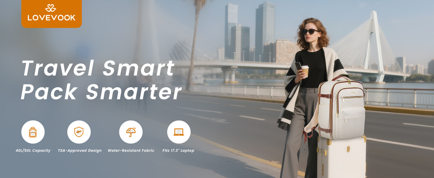 Чорний дорожній рюкзак OVEVOOK для ноутбука 17.3