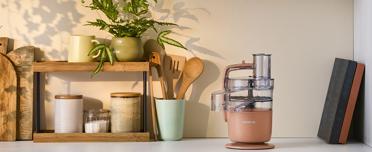 Кухонний комбайн Kenwood MultiPro Go FDP22.130GY: компактний, 650 Вт, 1.3 л, для нарізки, натирання, пюрування та замішування тіста, блакитний (Express Serve)