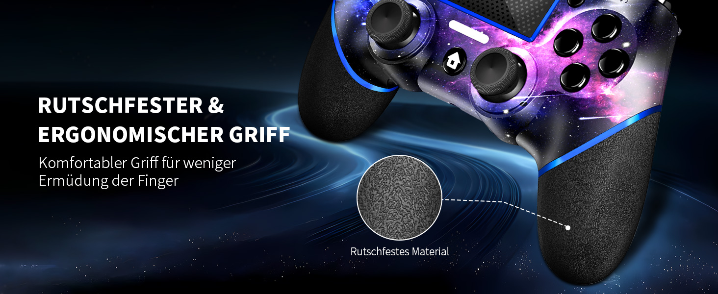 Бездротовий геймпад AceGamer для PS4/Pro/Slim/PC з турбо-функцією, вібрацією та сенсорною панеллю Galaxy