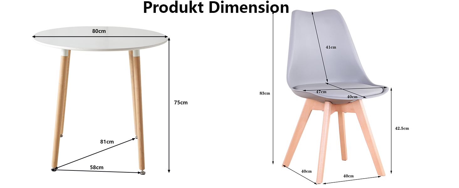 DEYARNA HOME Комплект обідньої групи: стіл та 4 стільці, обідній стіл з МДФ, стільці з велюру, сучасний кухонний стіл (Білий/Рожевий, 80*80*75 см)