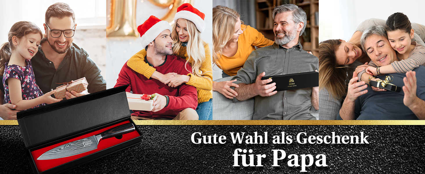 Набір кухонних ножів для чоловіків: подарунок тато, подарунок на День батька, Новий Рік, Різдво