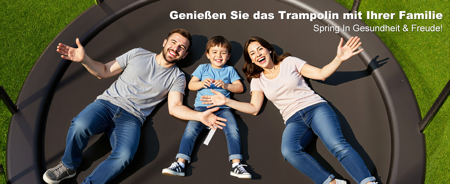 Батут JUMMICO вуличний Ø 228 см з драбиною та кишенею для речей, чорний - безпечний батут для дітей з сертифікацією GS