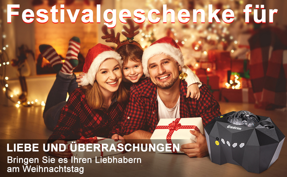 Проєктор зоряного неба Cadrim Sternenhimmel з пультом ДУ, LED лампа північного сяйва для вечірок, Різдва, Хелловіну, подарунок