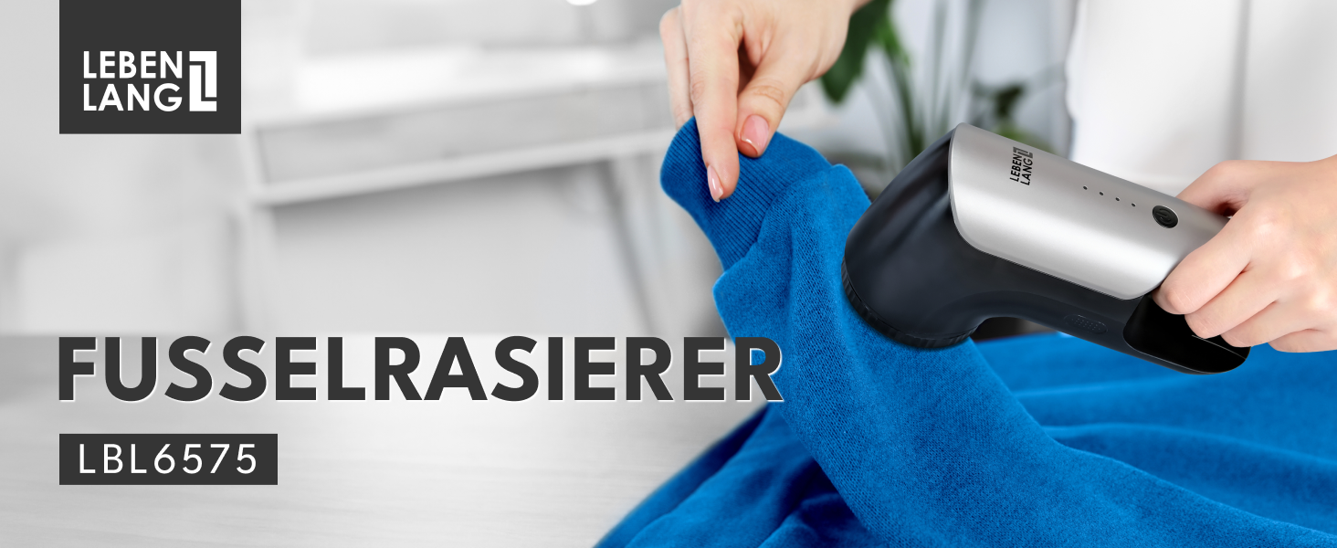 Електричний видалення ворсу LEBENLANG 2000mAh з LED-дисплеєм та пензлем для чищення. До 2 годин роботи. Видалення ворсу для одягу.