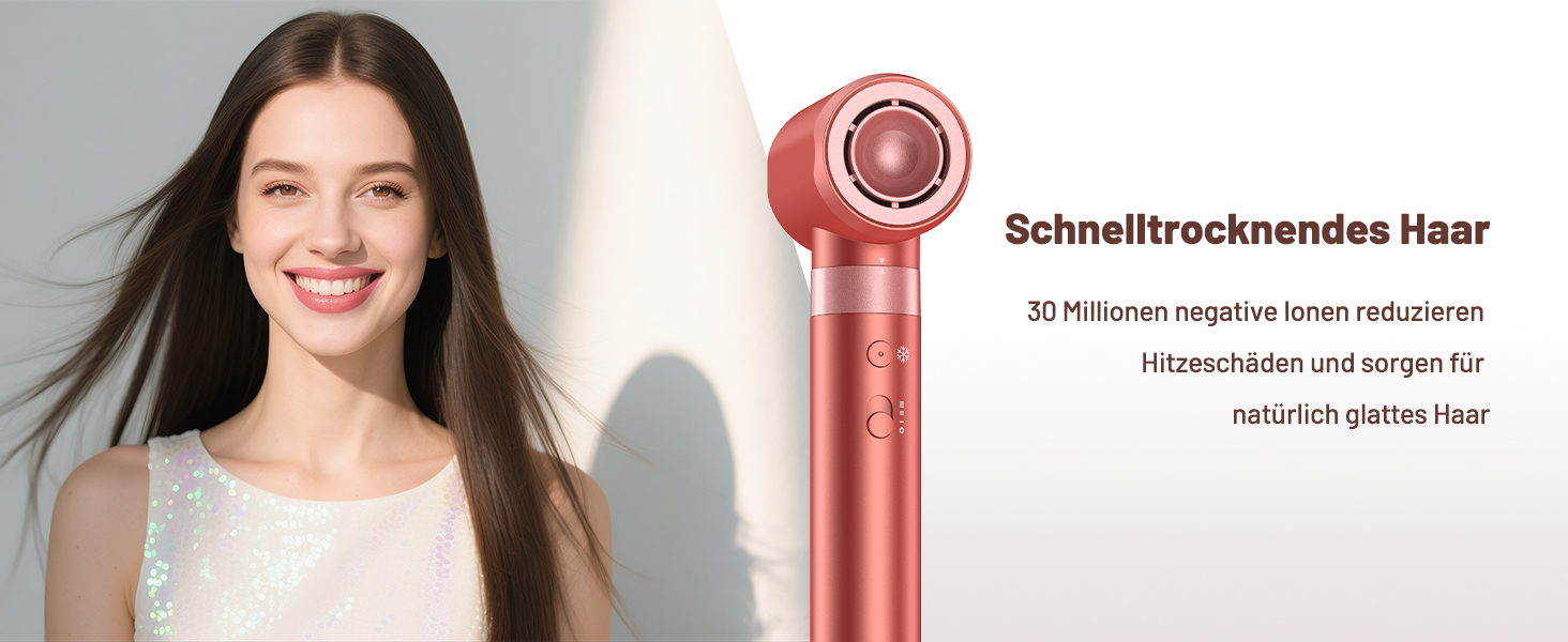 HITTIONA 5-в-1 Airstyler + Фен-щітка для волосся з іонізацією 110 000 об/хв, Автоматичний локон, Без термопошкоджень, Швидке сушіння та об'єм, Професійний стайлер для всіх типів волосся + Чохол для подорожей, Колір: Вишнево-червоний