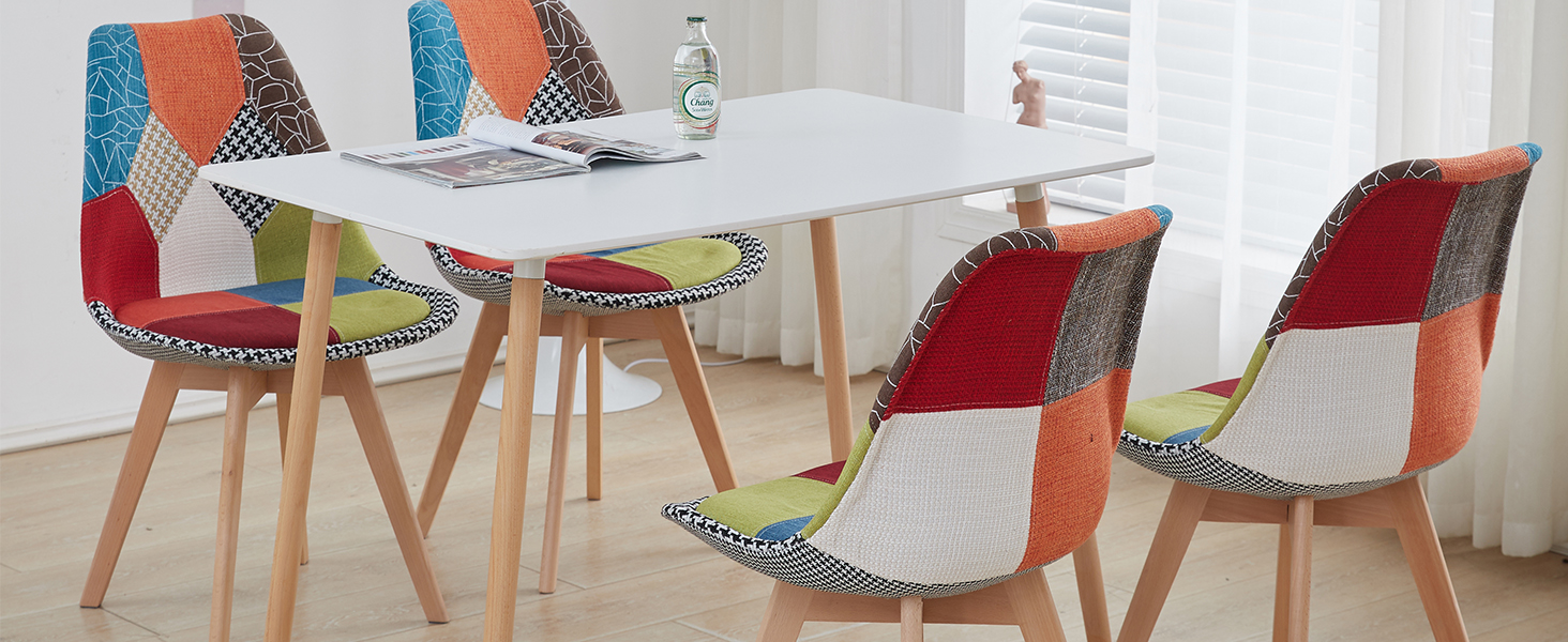 Стільці для їдальні GrandCA HOME: дерев'яні, з масиву бука, в стилі ретро, комплект на 2 шт.