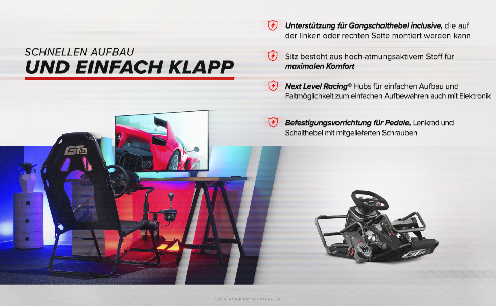 Гоночний кокпіт Next Level Racing GTLite – симулятор для автоспорту