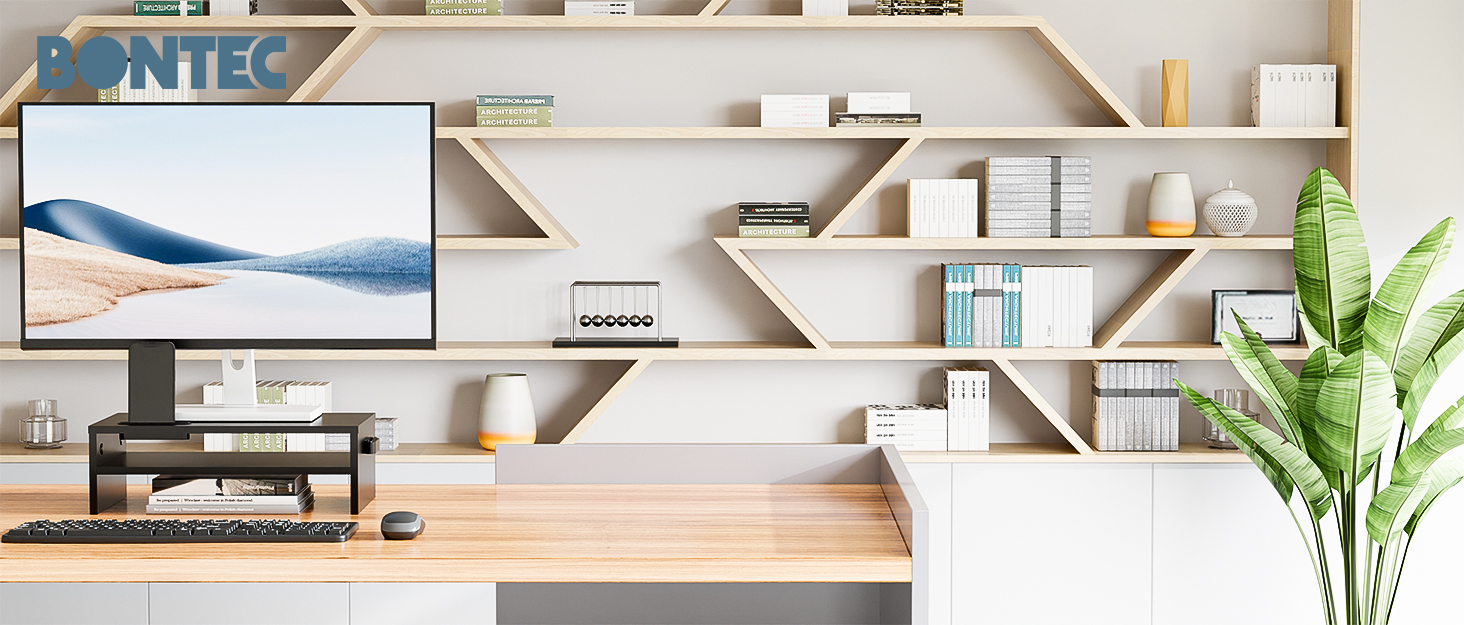 Електричний підйомний стіл BONTEC, чорний, для монітора, вантажопідйомність 85 кг, 102-160 x 61-76 см, 3 пам'яті