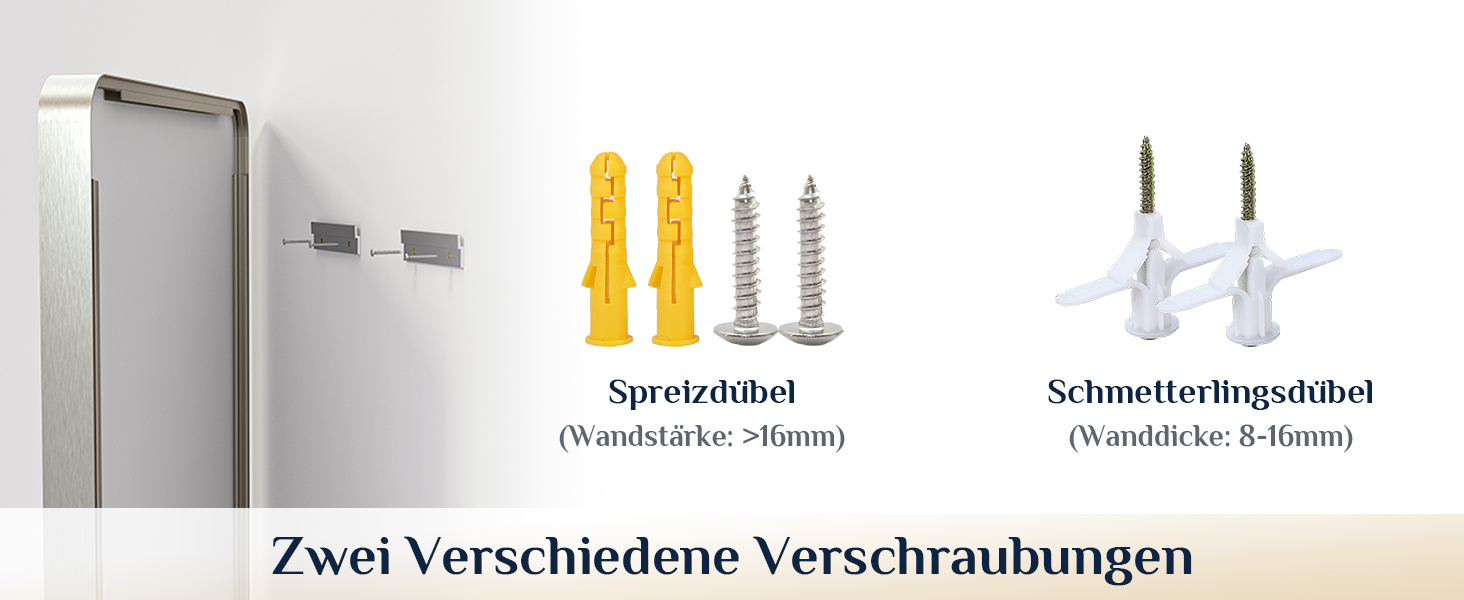 Дзеркало на стіну Keonjinn Wand Spiegel 40x50 см з металевим каркасом, прямокутне. Підходить для ванної кімнати, вітальні, спальні, коридору.