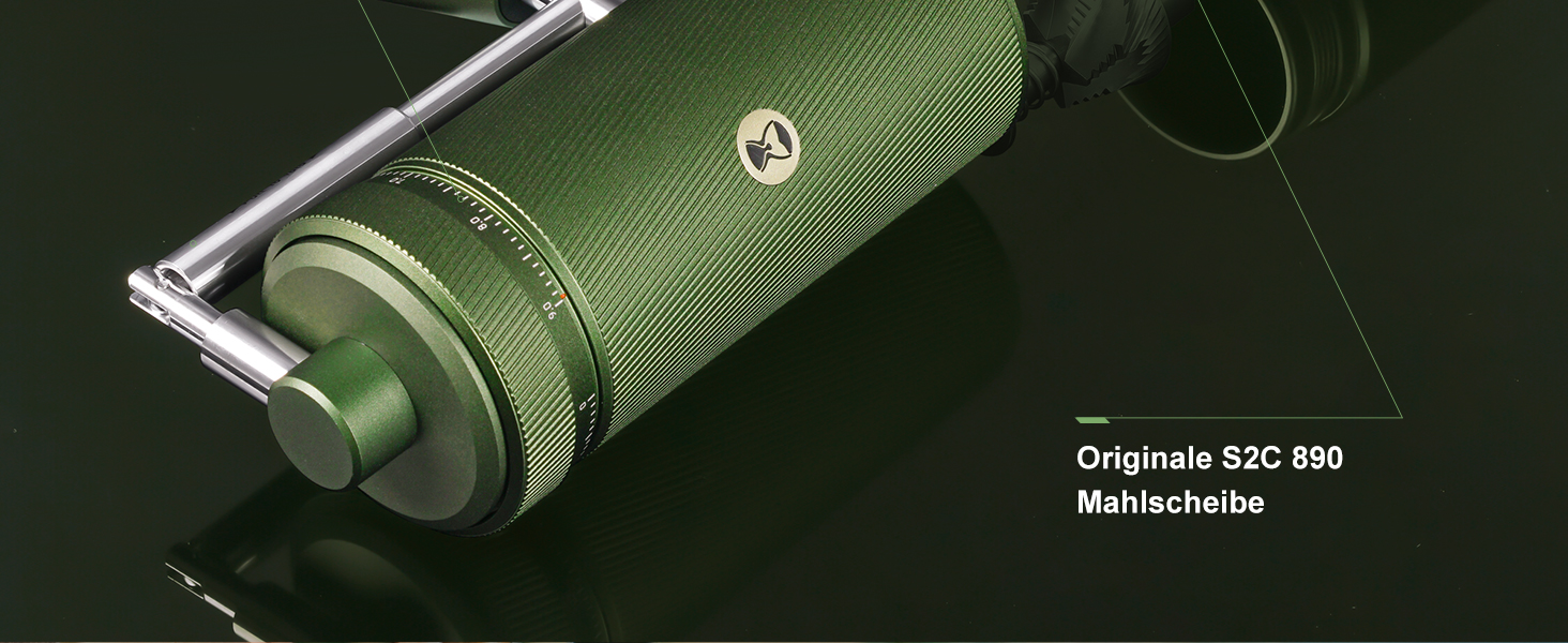 Ручна кавомолка TIMEMORE Chestnut з металевим корпусом, шліф Kegelschliff S2C, для еспресо та френч-пресу, чорна