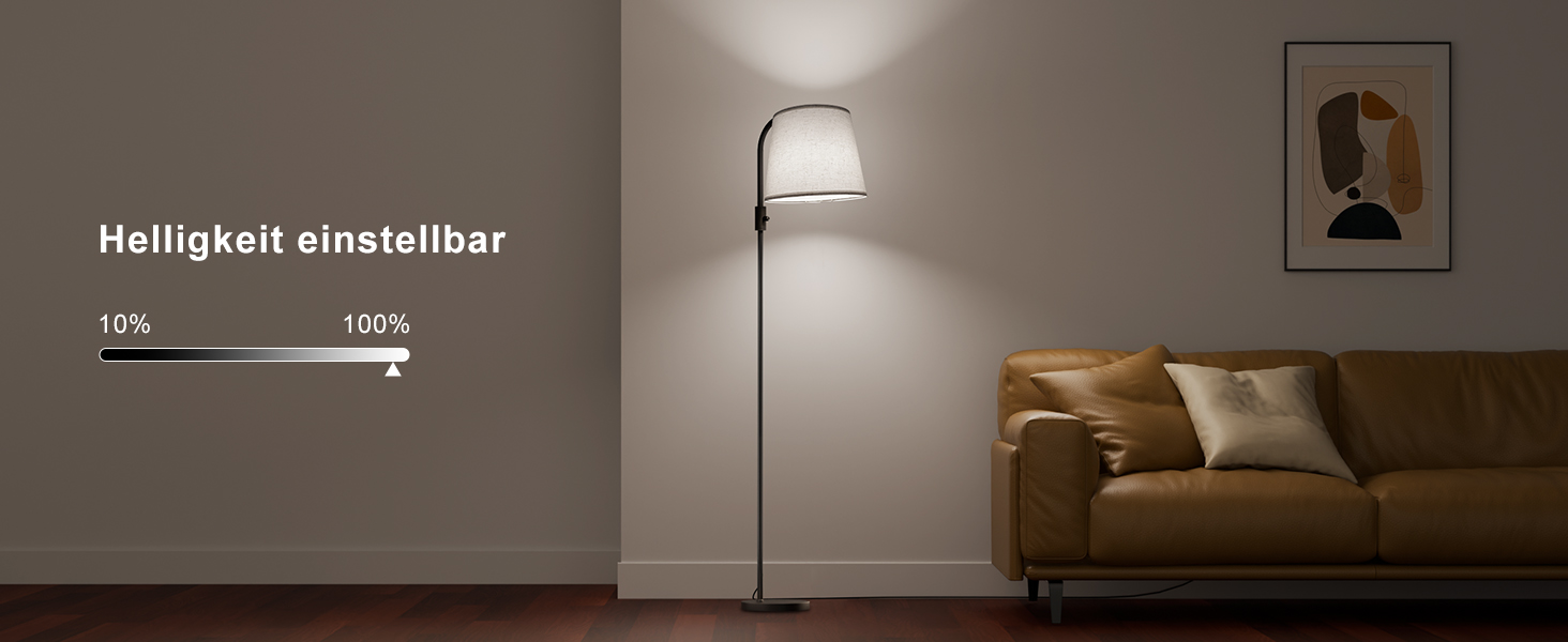 Світлодіодна торшер DUSKTEC RGB для вітальні, смарт-лампа з димером, керування через додаток, тепле та холодне біле світло, 10W, 1200LM, аркова лампа для читання, приліжкова лампа