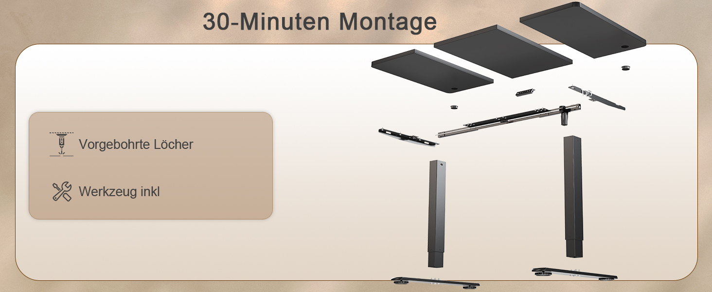 Електричний стіл JUMMICO з регулюванням висоти 120 x 60 см з USB-портом для зарядки, чорний