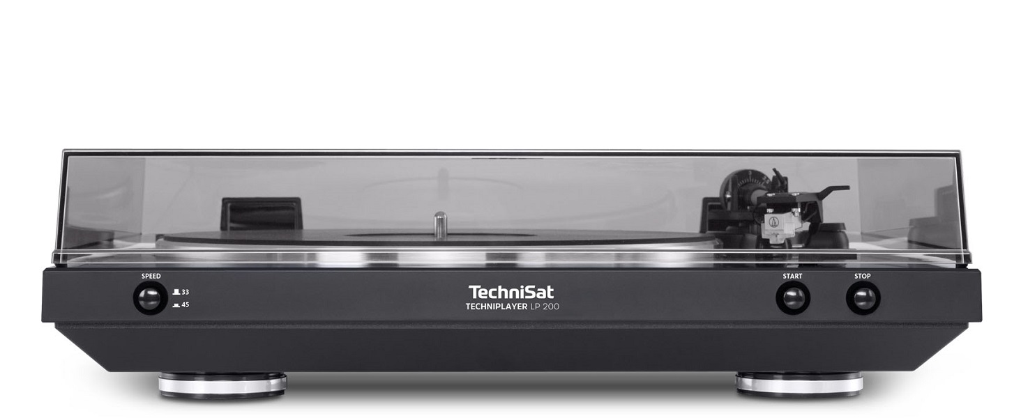 Програвач вінілу TechniSat TECHNIPLAYER LP 200 з USB, автоматичний, 33/45 об/хв, алюмінієвий диск, чорний