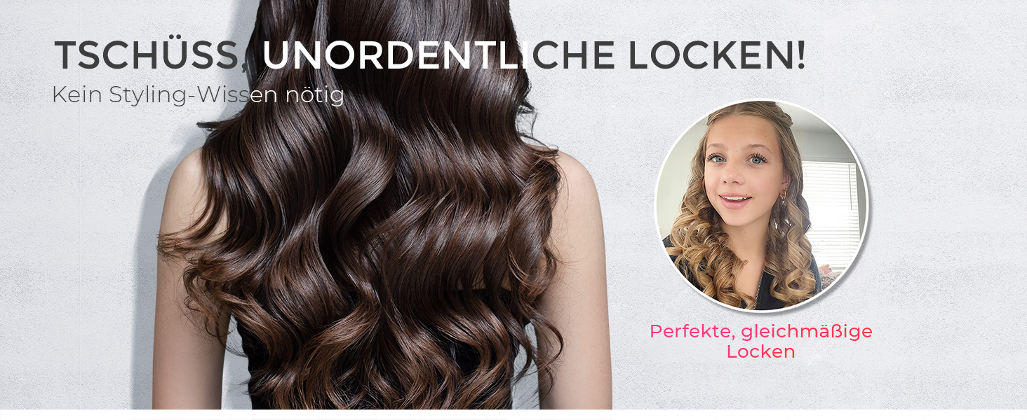 Автоматичний локон-стайлер TYMO CURLPRO - 25 мм, захист від перегріву, 3 температурні режими (160-210°C), для великих та маленьких локонів, металевий сірий