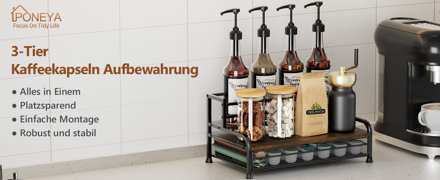 Сумка для капсул кави: органайзер для Dolce Gusto, Nespresso, Cafissimo з шухлядою на 35 капсул, чорний