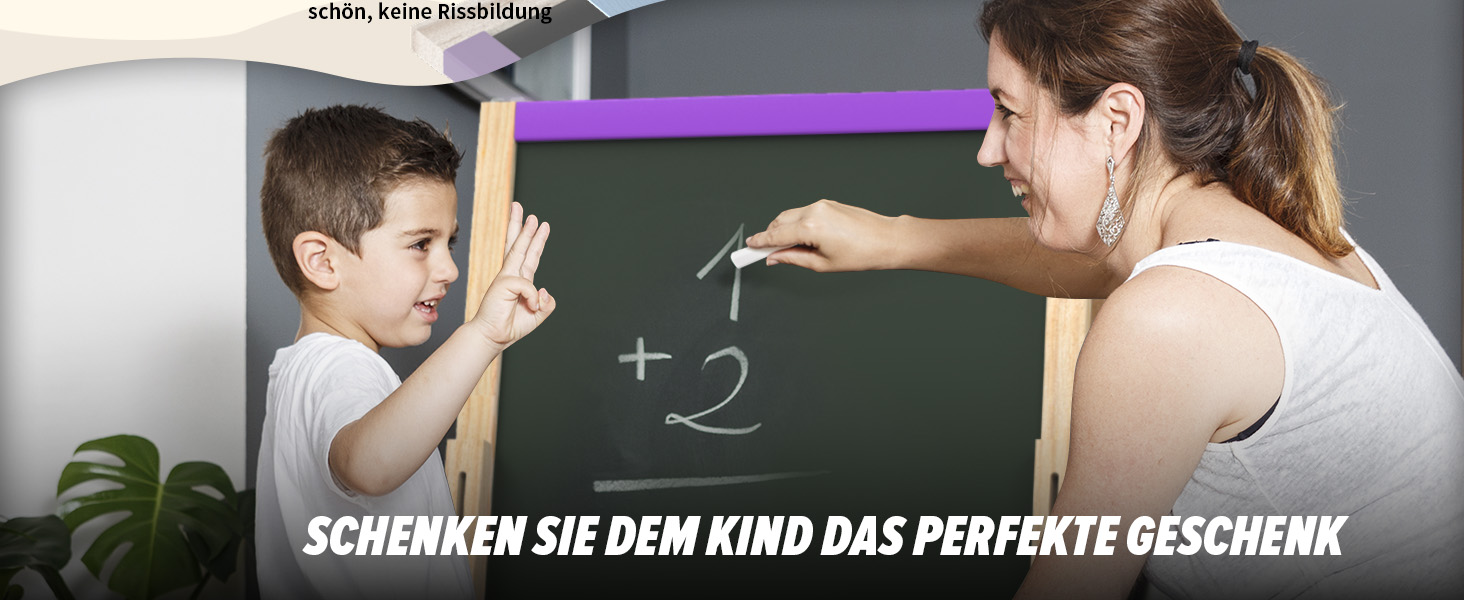 Мольберт Joyooss для дітей, регульований, дерев'яний, двосторонній, сухий маркер, з аксесуарами для малювання, подарунок для малюків 4-8 років (РОЖЕВИЙ)