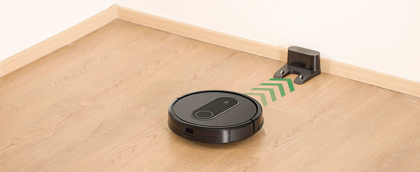 Робот-пилосос з функцією миття 2 в 1, потужність всмоктування 3000Pa, час роботи до 120 хвилин, 4 режими прибирання, робот-пилосос для видалення шерсті тварин з Aquacontrol™