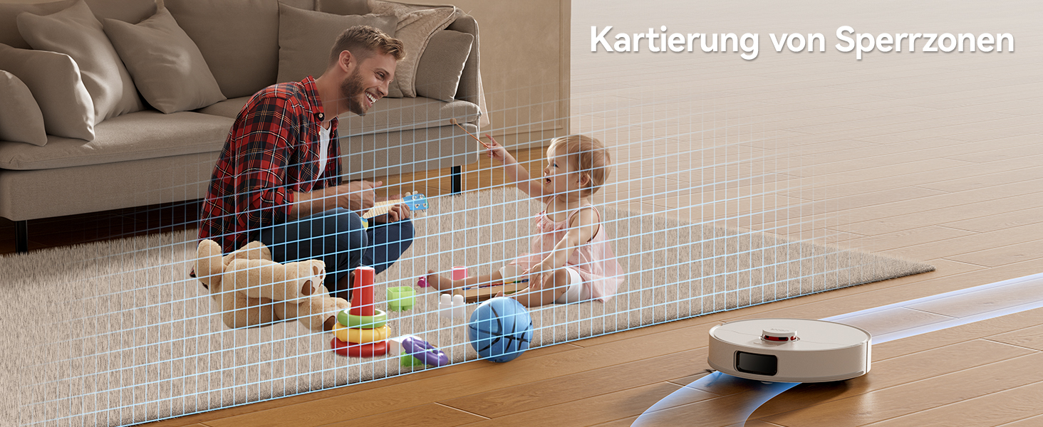 Робот-пилосос JONR T5 Pro з функцією миття, 8150Pa потужність всмоктування, сушка гарячим повітрям, антизаплутана бокова щітка, уникнення перешкод, LiDAR-навігація, док-станція All-in-One